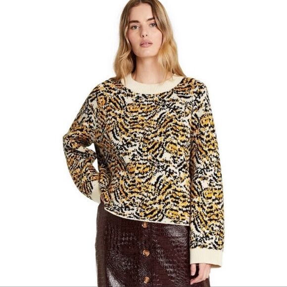 Tiger Print Crewneck Pullover Sweater - Rachel Comey x Target - Picture 1 of 7